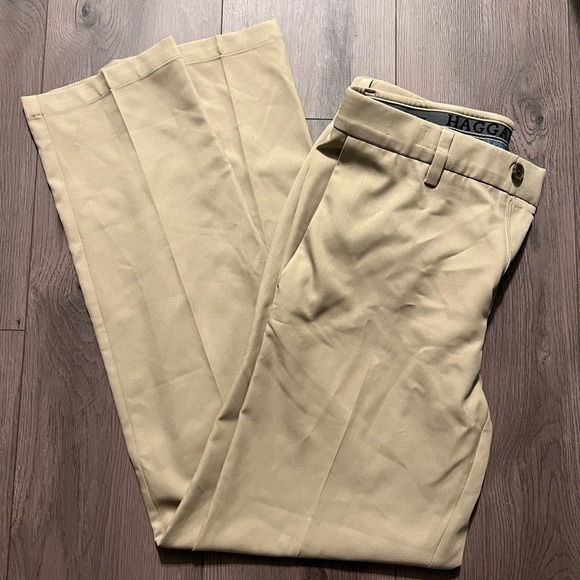 Haggar Cool 18‎ Pro Flex Straight Fit Golf Pants Khaki - Picture 6 of 6